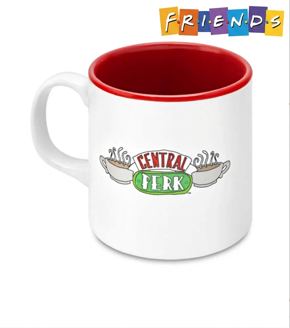 Friends Central Perk Koltuk Dış Beyaz İç Kırmızı- Mug - 330 ml.