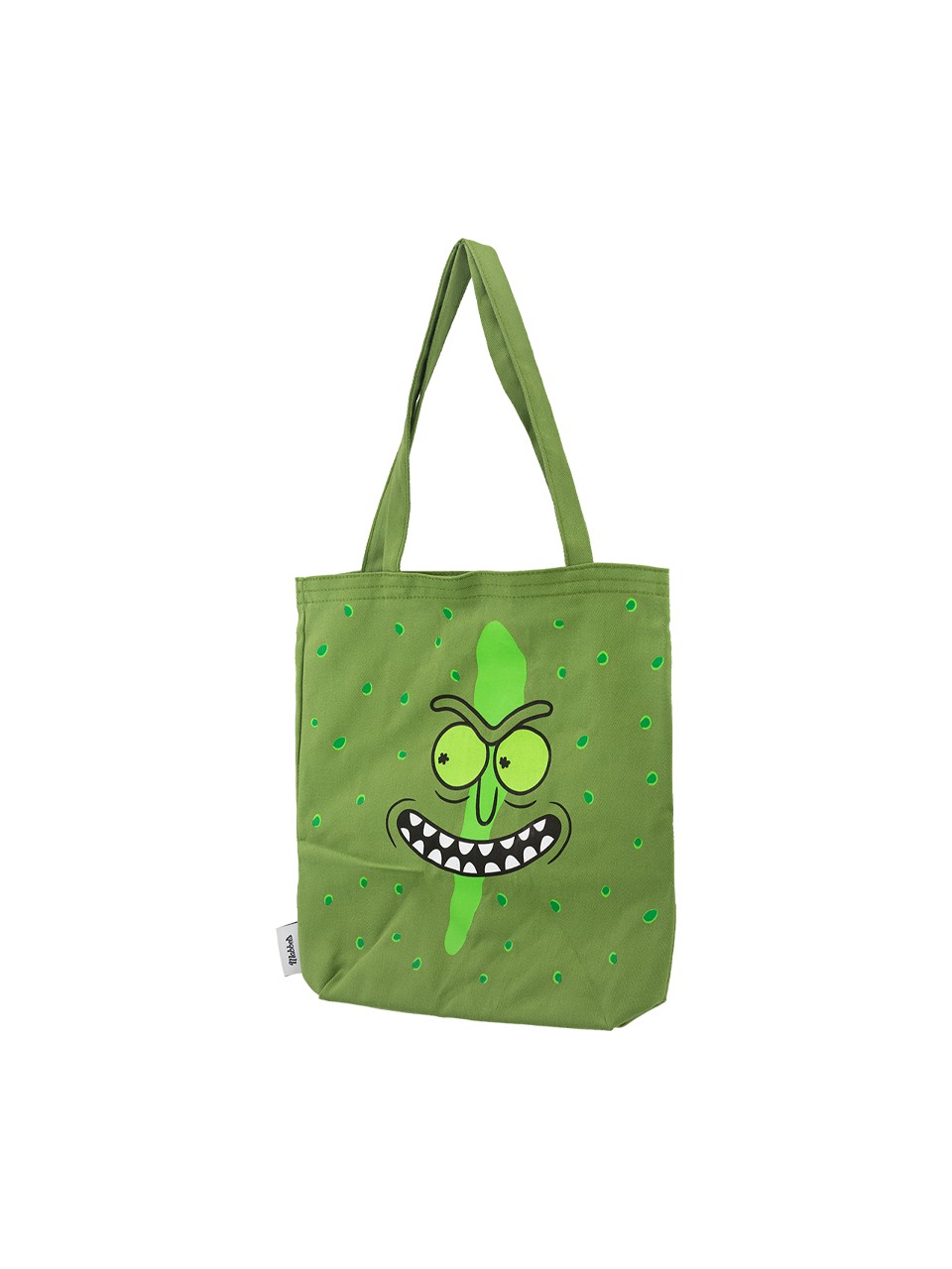 Rick And Morty Pickle Rick Tasarım Yeşil Gabardin Bez Çanta