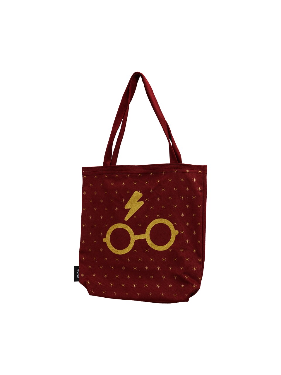 Harry Potter Gözlük Bez Çanta Gabardin Bordo