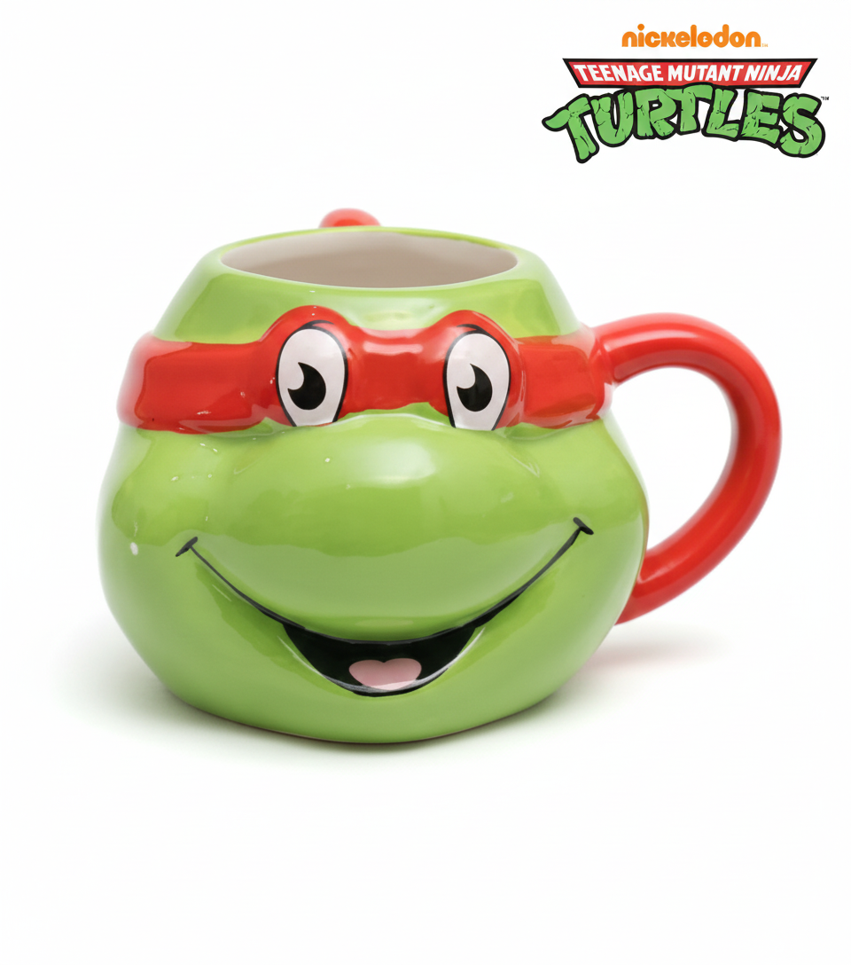 Ninja Turtles Raphael 3D Figürlü Seramik Kupa 500 ml - Özel Tasarım Dev Mug